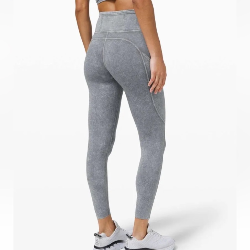 blue/gray lululemon leggings size 2